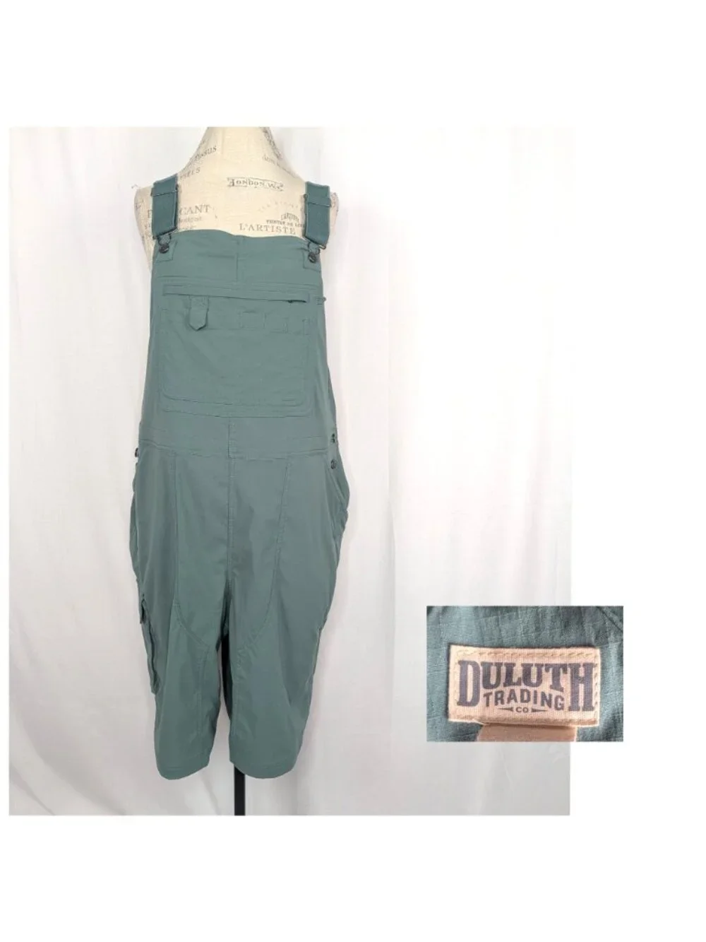 Duluth Green Gardening Overalls X Large Shorts